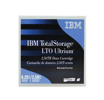 00V7590 | IBM | 2.5/6.25TB Ultrium LTO-6 Data Tape Cartridge