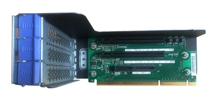 00fk629-00fk629__42441.1698766618-1.jpg 00FK629 | Ibm | / Lenovo 3-Slot X16 Riser Card With Cage For System X3650 M5 - Image 1