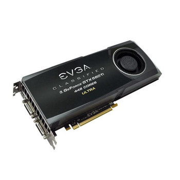 012-P3-2068-BM-lg__43838.1636290335__49573.1696339744.jpg 012-P3-2068-BM | EVGA | GeForce GTX 560 Ti 448 Cores Classified 1280MB GDDR5 320-bit PCI Express 2.0 x16 Dual DVI/ Mini-HDMI/ HDCP Ready/ SLI Support Vide - Image 1
