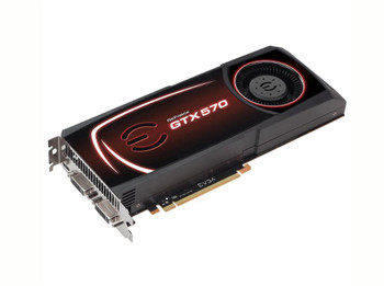 012P31576B1-lg__76609.1636285414__06979.1696349578.jpg 012P31576B1 | EVGA | GeForce GTX 570 Superclocked 1280MB 320-bit GDDR5 PCI Express 2.0 x16 HDCP Ready SLI Support Video Graphics Card - Image 1
