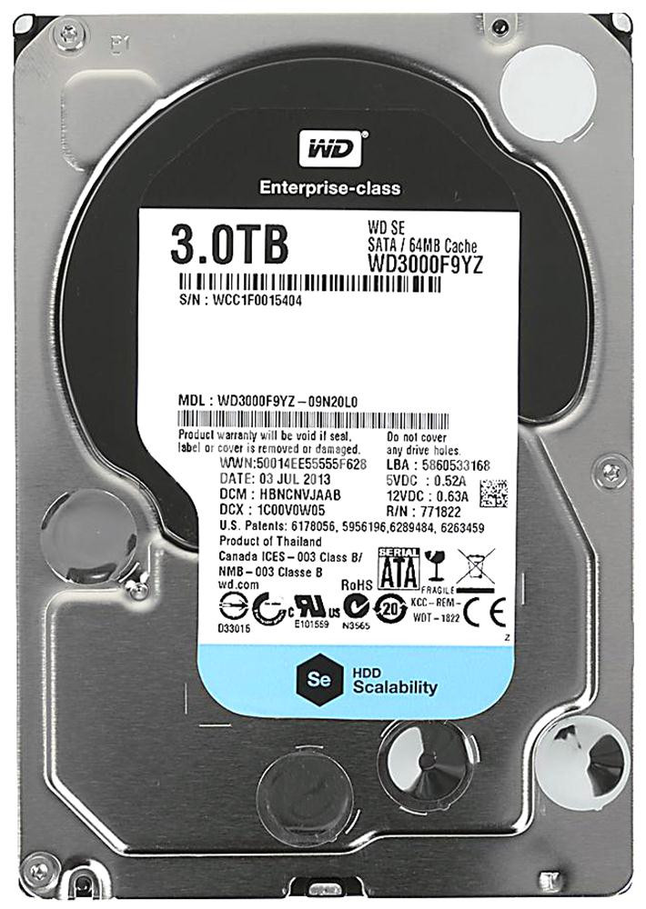 0f5b07b2ae776480d0f445b906d2c3e4__53505.1698709074.jpg WD3000F9YZ | Western Digital | Se 3Tb 7200Rpm Sata 6Gbps 64Mb Cache 3.5-Inch Internal Hard Drive - Image 1