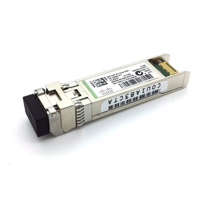 10-2666-01_9modl63vhcc0gcys__91516.1696263919.jpg 10-2666-01 | CISCO | Multi-Mode 16Gb/S Fiber Shortwave Fibre Channel 850Nm Lc ConNECtor Sfp+ Transceiver Module - Image 1