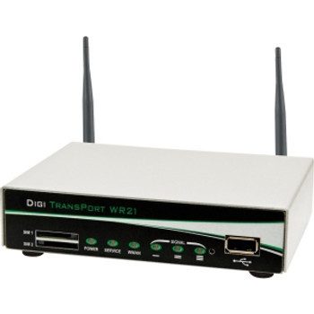 1022422486__57797.1636017410__77688.1696339919.jpg WR21-U81B-DB1-SN | Digi | WR21 Wireless Router 2 x Antenna 1 x Network Port USB Rack-mountable Rail-mountable Wall Mountable Desktop - Image 1