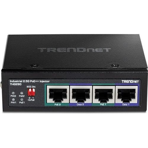 1072307482-alt-4__66600.1772478950-1.jpg TIIG290 | TRENDnet | 95W 2-Port Industrial 2.5G PoE++ Injector - Image 1