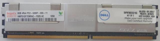 214309__13963.1697140857.jpg HMP31GF7EMR4C-Y5D5 | HYNIX | 8Gb (1X8Gb) Pc25300 667Mhz Ddr2 Sdram Fully Buffered Ecc Quad Rank X4 240Pin Fbdimm Memory Module - Image 1