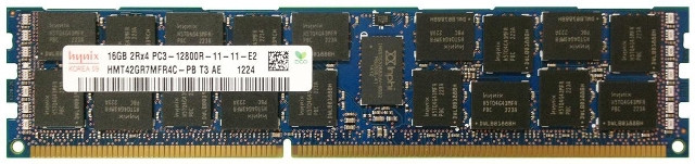 228920__96806.1698704029.jpg HMT42GR7MFR4C-PB | Hynix | 16Gb (1X16Gb) Pc312800R 1600Mhz Dual Rank X4 Ecc Registered 1.5V Ddr3 Sdram 240Pin Rdimm Memory Module For Server - Image 1