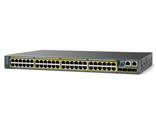 235191__63510.1698706915.jpg WS-C2960S-48FPS-L | CISCO | Catalyst Ethernet Switch 48 Port 5 Slot, Poe 740W 4X Sfp Lan Base - Image 1