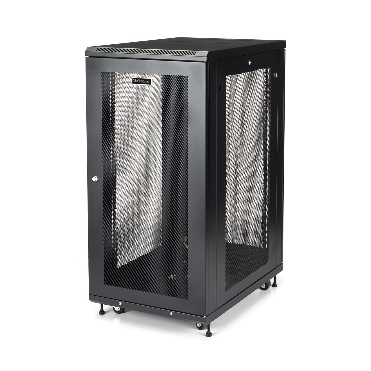 25595KZ8PEewjA1dSPGZ7A.c-r__11461.1708125972-1.jpg RK2433BKM | StarTech.com | rack cabinet 24U Freestanding rack Black - Image 1