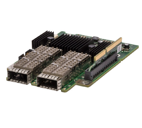 264236__49622__03763.1751474395.jpg 0Y5WKX | DELL | MELLANOX Cx3 Vpi Dual Port Qsfp Mezzanine Card For Poweredge C6320/Fc430 Two Quad Small Form Factor Pluggable Transceiver Slots - Image 1