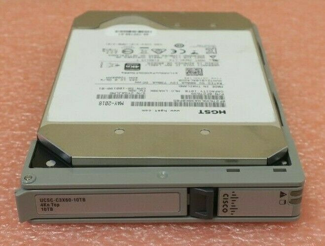 285178__92619.1696265808.jpg UCSC-C3X60-10TBRR | CISCO | 10Tb 7200Rpm Sas 12Gbps Near Line Helium Hard Drive With Tray (Rear Load) - Image 1