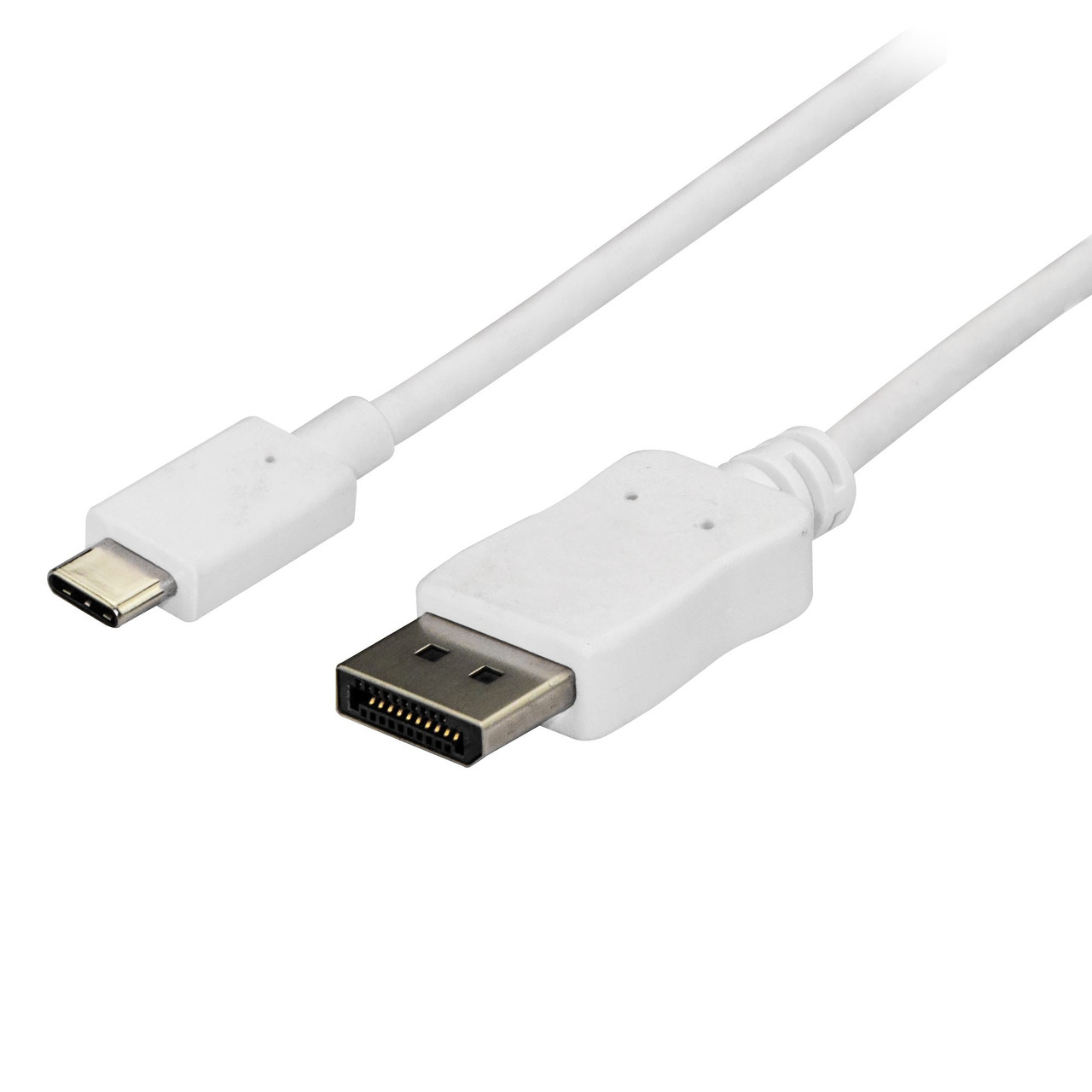 2ENpWE667U28Q6OktrLnUA.c-r__20608.1708124982-1.jpg CDP2DPMM6W | StarTech.com | video cable adapter 70.9" (1.8 m) USB Type-C DisplayPort White - Image 1