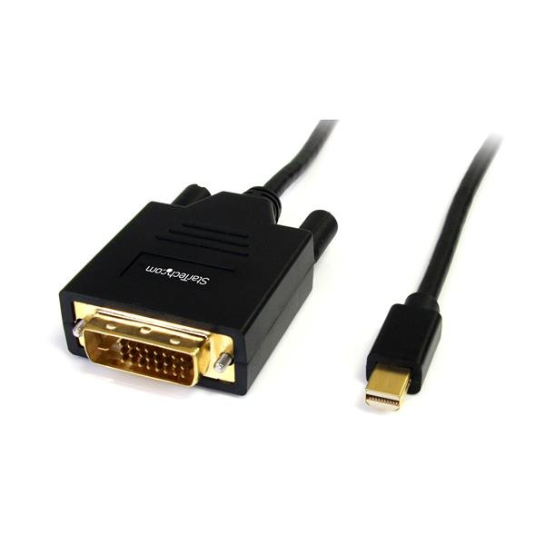 2UBuTg9An02j3I11Qd5Mbw.c-r__32738.1708125524.jpg MDP2DVIMM6 | StarTech.com | video cable adapter 70.9" (1.8 m) Mini DisplayPort DVI-D Black - Image 1
