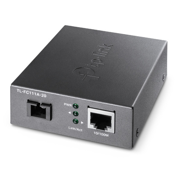 2VIQ936_hEuCKmXv9xIwKw.c-r__82824.1708127850-1.jpg TL-FC111A-20 | TP-Link | network media converter 100 Mbit/s Single-mode Black - Image 1