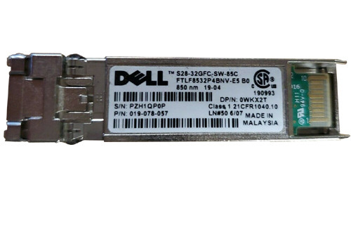 342863__97546.1695659104.jpg WKX2T | Dell | 32Gb Sfp Transceiver Module - Image 1
