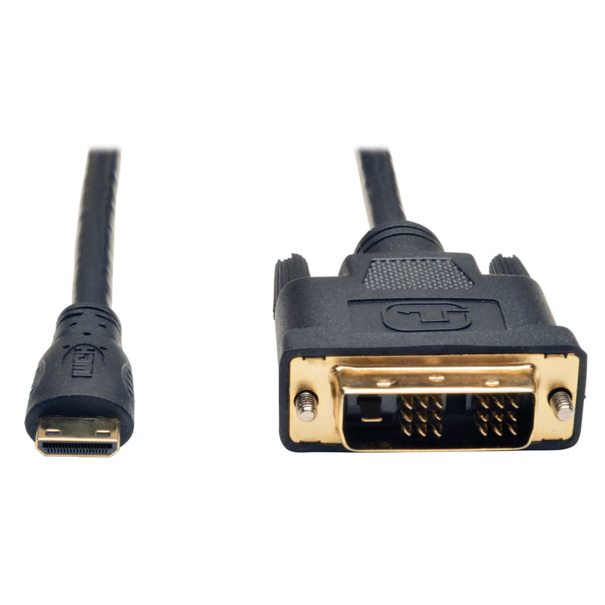 35-kZy7-S0G4NgpOGi_Wsw.c-r__39267.1708129426.jpg P566-006-MINI | Tripp Lite | video cable adapter 72" (1.83 m) DVI-D Mini-HDMI Black - Image 1