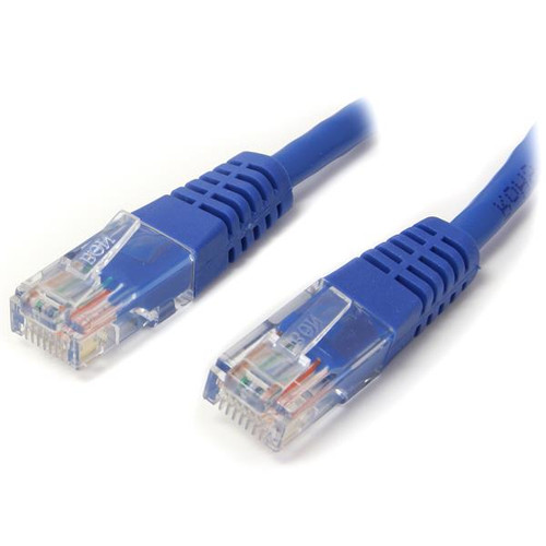 3_IjDt1BSEqGHvRC5R4ktg.c-r__92567.1708124700.jpg M45PATCH12BL | StarTech.com | 12 ft Blue Molded Category 5e (350 MHz) UTP Patch Cable networking cable 144.1" (3.66 m) - Image 1