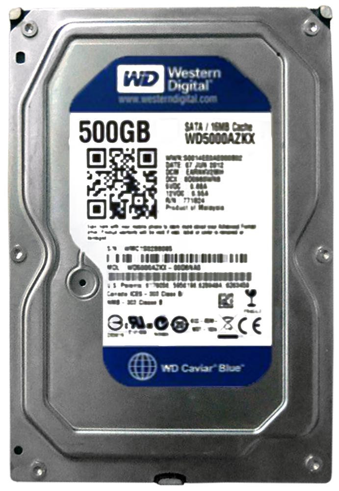 3f48cb1c44c7548f02c089fc71e2e0eb__99962.1698704431.jpg WD5000AZKX | Western Digital | Blue 500Gb 7200Rpm Sata 6Gbps 16Mb Cache 3.5-Inch Internal Hard Drive - Image 1
