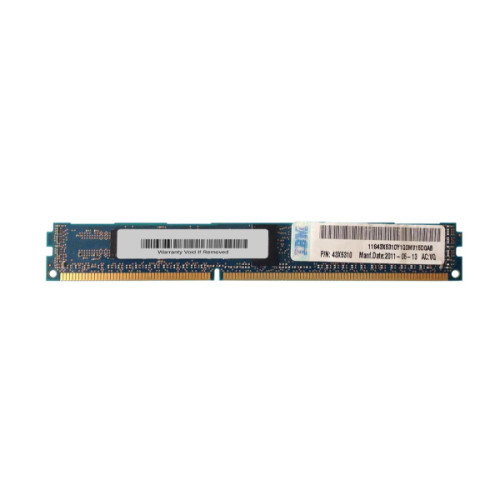 43X5310__42857.1707322321.jpg 43X5310 | IBM | 2GB DDR3-1333MHz PC3-10600 ECC Registered CL9 240-Pin DIMM 1.35V Low Voltage Single Rank Memory Module - Image 1