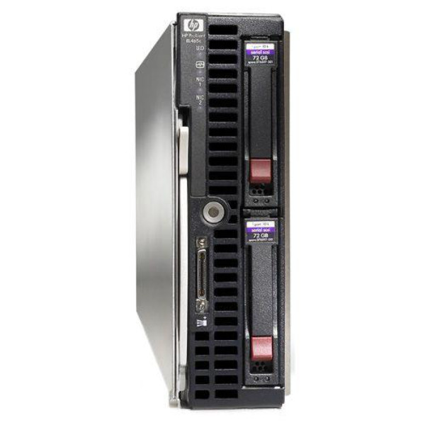 445574-B21__27419.1707323678.jpg 445574-B21 | HP | ProLiant BL465c G5 AMD Opteron 2352 4-Core 2.1GHz CPU 2GB RAM Blade Server - Image 1