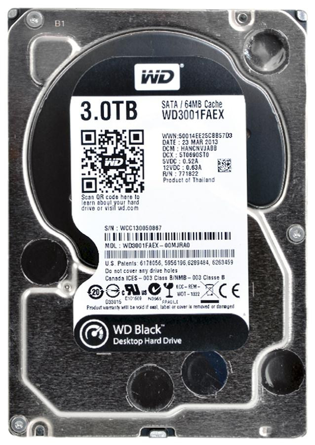 4495be9ecee4c09d29cb0e3aae4be2cb__98508.1698710670.jpg WD3001FAEX | Western Digital | Black 3Tb 7200Rpm Sata 6Gbps 64Mb Cache 3.5-Inch Internal Hard Drive - Image 1