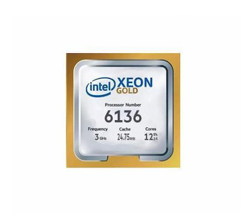 473374R-L21-lg__83045.1667205027__22522.1696340568.jpg 473374R-L21 | HPE | 3.00GHz 10.40GT/s UPI 24.75MB L3 Cache Socket LGA3647 Intel Xeon Gold 6136 12-Core Processor Upgrade for Synergy 480/660 Gen10 - Image 1