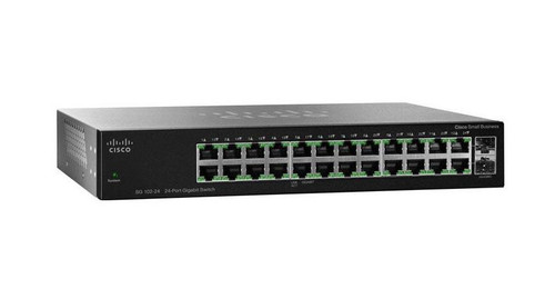 4782f1c4d061166f81bc137a9d7ada28__13035.1696261117.jpg SR2024CT-NA | CISCO | Sg 102-24 Ethernet Switch 24 Port 2 Slot Base-T 2X Sfp (Mini-Gbic) - Image 1