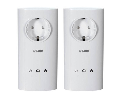 55bcdc4ad58e6f1410d3e7c04d8de750__08797.1696261484.jpg DHP-P307AV/FR | D LINK |D-LINK Powerline Av Pass-Through Adapter Kit - Image 1