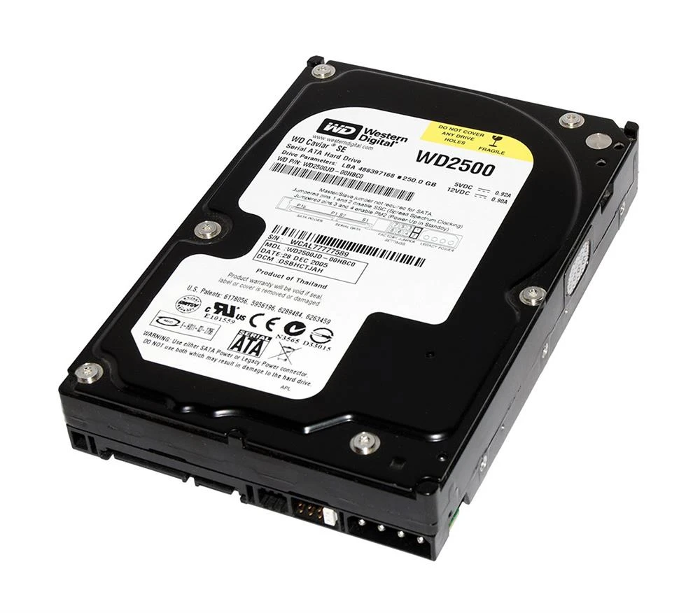 56f7bf2802c07b0319117fe82f4faeb8__58128.1698703291.webp WD2500 | Western Digital | Caviar Se 250Gb 7200Rpm Sata 1.5Gbps 3.5-Inch Internal Hard Drive - Image 1