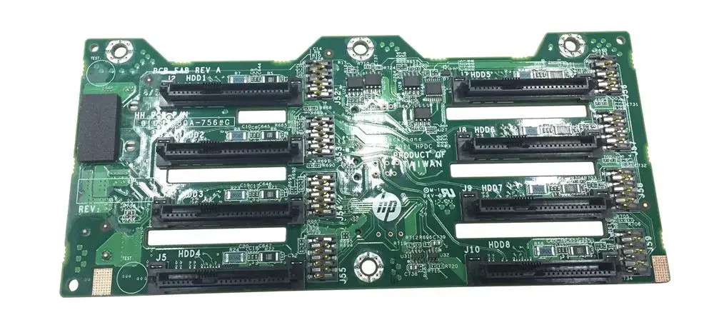 643705-001-643705-001_yeqptg0aigplhjjm__09551.1707323779-1.jpg 643705-001 | HP | 8-Bay SFF 2.5-inch Hard Drive Backplane Board for ProLiant DL380p G8 Server - Image 1