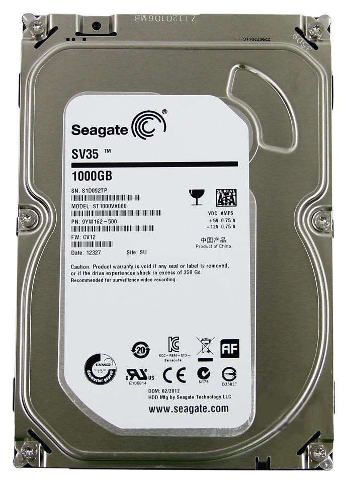 64ecd735bdfdc864ae9e4101d5aed52a__90804.1698702204.jpg ST1000VX000 | Seagate | Sv35 Series 1Tb 7200Rpm Sata 6Gbps 64Mb Cache 3.5-Inch Internal Hard Drive - Image 1