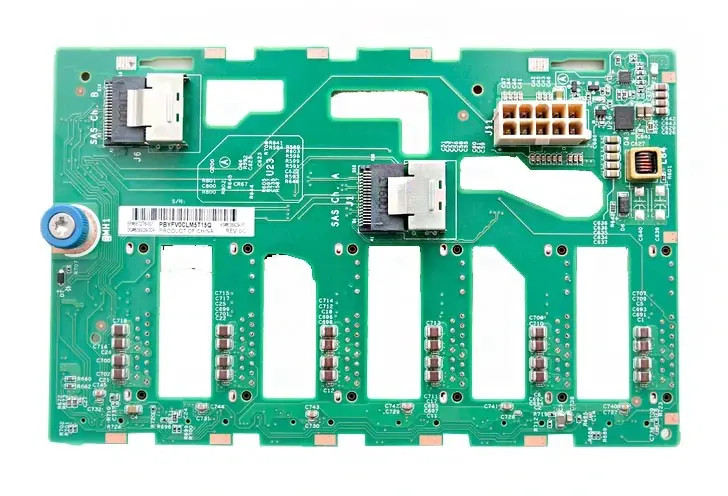667278-001_3vzrdc9ksncycjrc__18317.1707324937-1.jpg 667278-001 | HP | 6-Bay LFF Hot-Pluggable Hard Drive Backplane Board for ProLiant ML350e Server - Image 1