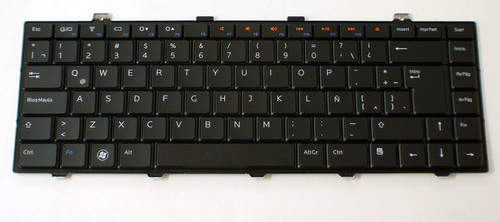 71_0I7s67yL__26155.1746470399.jpg T7428 | Dell | Studio 1450/1455/1457/1458 Spanish Laptop Keyboard - Image 1