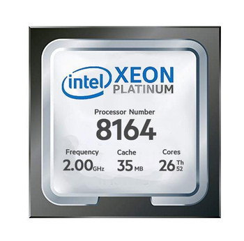 878295-L21-lg__74707.1667204091__51599.1696340662.jpg 878295-L21 | HPE | 2.00GHz 10.40GT/s UPI 35.75MB L3 Cache Socket LGA3647 Intel Xeon Platinum 8164 26-Core Processor Upgrade for XL1x0r Gen10 - Image 1