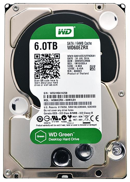 8ddf68585ca2b90732beb1fafbd91e8e__77776.1698766894.jpg WD60EZRX | Western Digital | Green 6Tb 5400Rpm Sata 6Gbps 64Mb Cache 3.5-Inch Internal Hard Drive - Image 1
