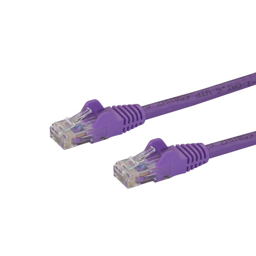 B0B0gUQ7dEK3vTym49wi6A.c-r__24762.1708124744.jpg N6PATCH35PL | StarTech.com | 35 ft Purple Snagless Cat6 UTP Patch Cable - ETL Verified - Image 1
