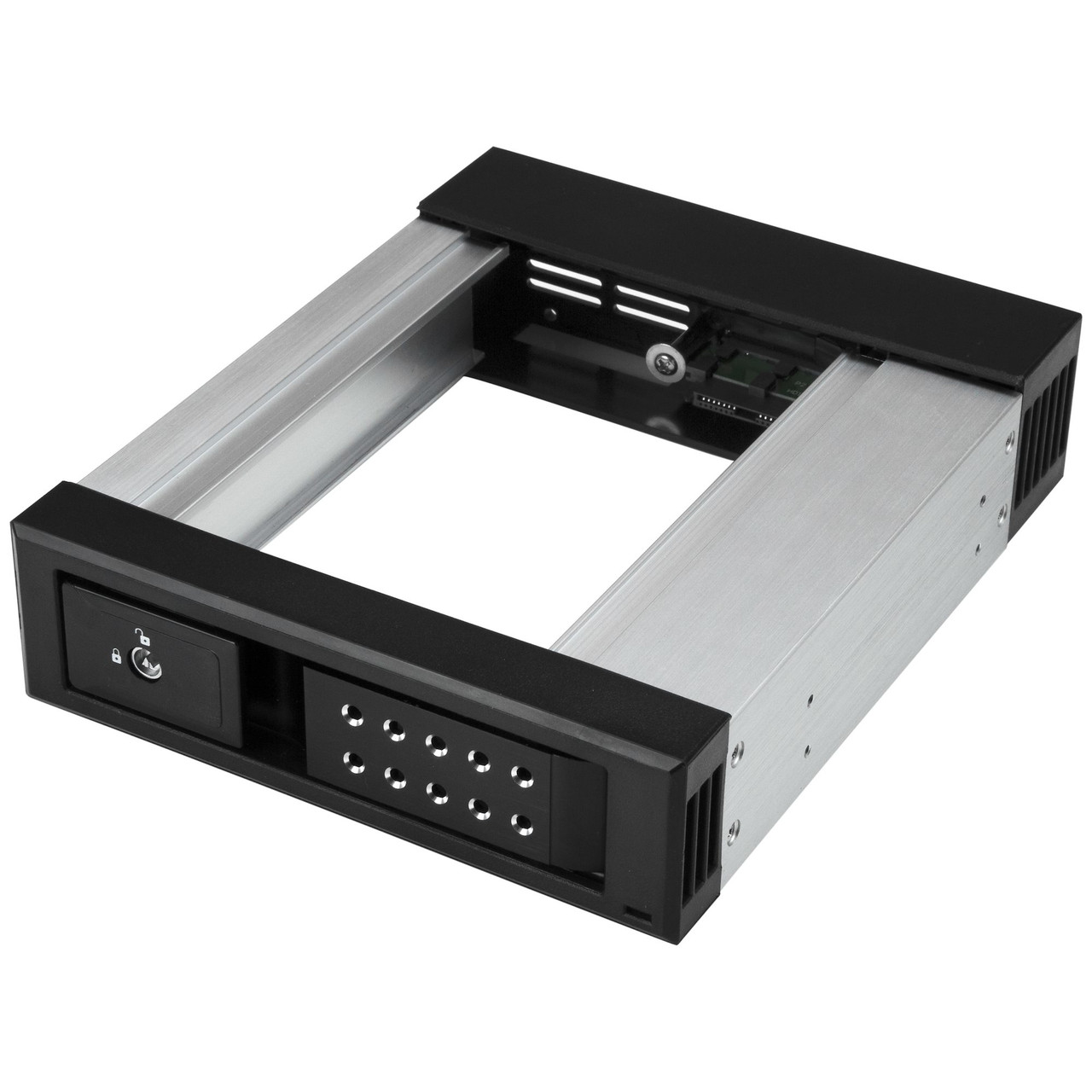 C3nWgXXaukSMVr0_hiaXFA.c-r__40928.1708125408-1.jpg HSB1SATSASBA | StarTech.com | drive bay panel 5.25" Carrier panel Black - Image 1