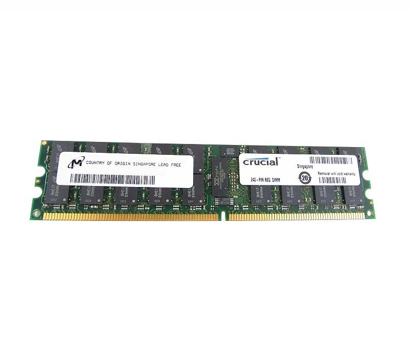CT102472AB667.M18DA__25839.1707321673-1.jpg CT102472AB667.M18DA | Crucial Technology | Crucial 8GB DDR2-667MHz PC2-5300 ECC Registered CL5 240-Pin DIMM 1.8V Dual Rank Memory Module - Image 1