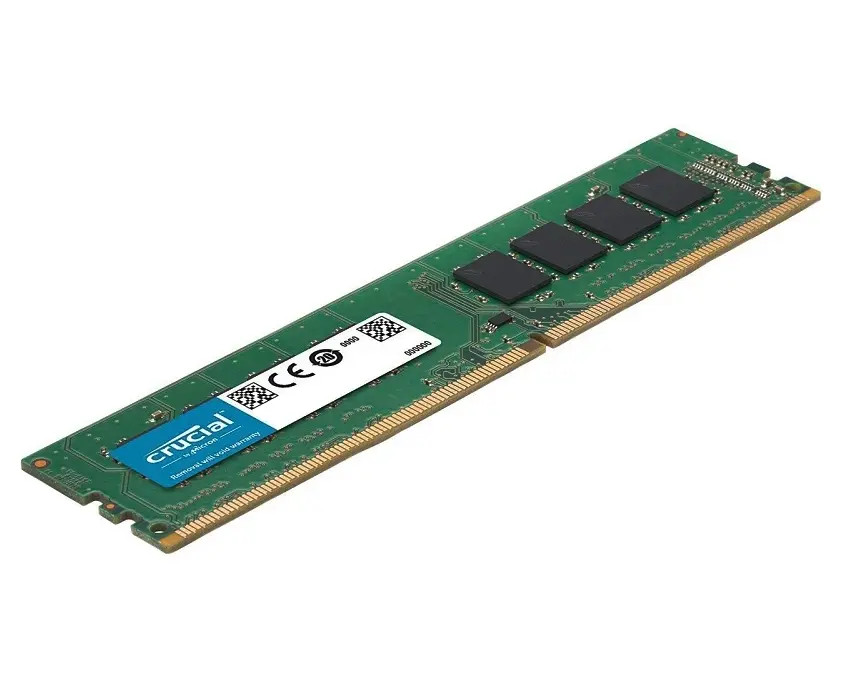 CT8G4WFD8266__86325.1707323252.jpg CT8G4WFD8266 | Crucial Technology | Crucial 8GB DDR4-2666MHz PC4-21300 ECC Unbuffered CL19 288-Pin DIMM 1.2V Dual Rank Memory Module - Image 1