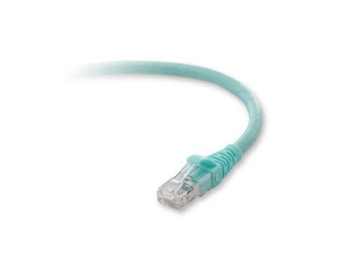 D7DmdBjo_kifCftRxblPpQ.c-r__57858.1708116930.jpg F2CP003-03AQ-LS | Belkin | Cat. 6a Patch Cable, RJ-45 Male, RJ-45 Male, 3ft, Aqua networking cable 35.4" (0.9 m) - Image 1