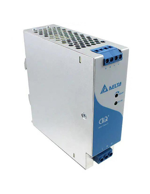 DRP-24V100W1NN-lg__02252.1673204793__92943.1696336166.jpg DRP-24V100W1NN | Delta Electronics | Electronics 24V 100-Watt NEC Class 2 Power Supply - Image 1