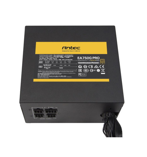 EA750GPRO-lg__40722.1673196216__66074.1696336303.jpg EA750G-PRO | Antec | 750-Watts ATX12V 90% Efficiency 80 Plus Gold Power Supply EA750G - Image 1