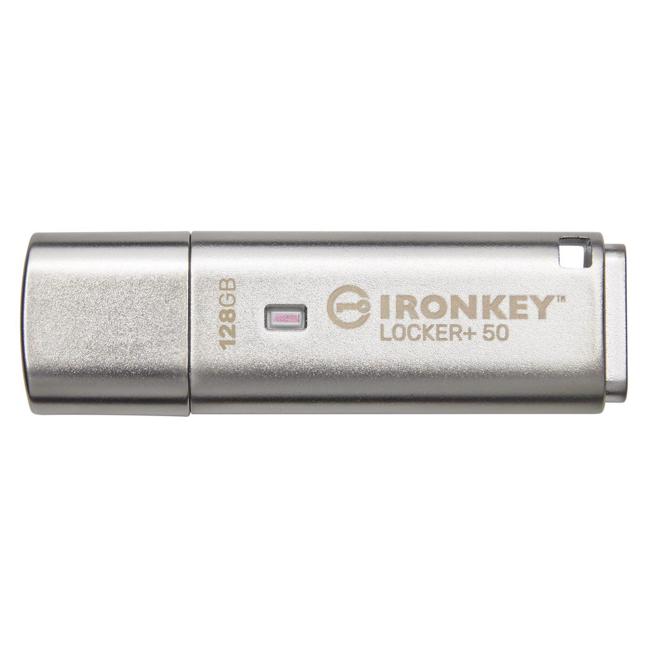 EmfGS9FyrEuzjorhPUVEng.c-r__83725.1708121495.jpg IKLP50/128GB | Kingston Technology | IronKey Locker+ 50 USB flash drive 128 GB USB Type-A 3.2 Gen 1 (3.1 Gen 1) Silver - Image 1