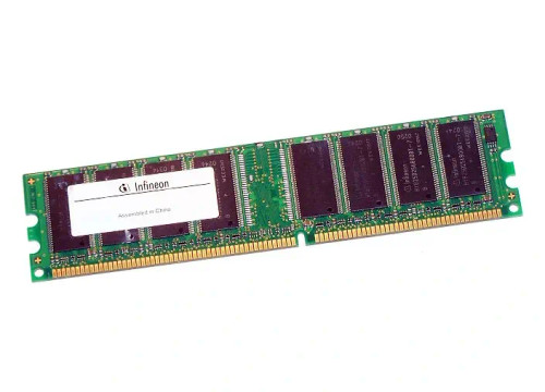 HYS64D128320HU-5-B__11441.1707322645.jpg HYS64D128320HU-5-B | Infineon Technologies | Infineon 1GB DDR-400MHz PC3200 non-ECC Unbuffered CL3 184-Pin DIMM Dual Rank Memory Module - Image 1