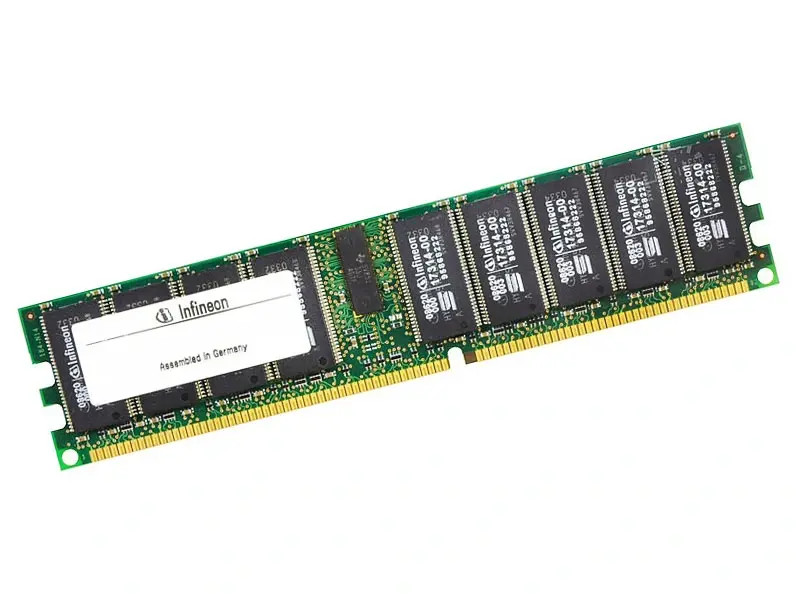 HYS72V128320GR-8-C2__39552.1707321812-1.jpg HYS72V128320GR-8-C2 | Infineon Technologies | 1GB 100MHz PC100 ECC Registered CL2 3.3V 168-Pin DIMM Memory Module - Image 1