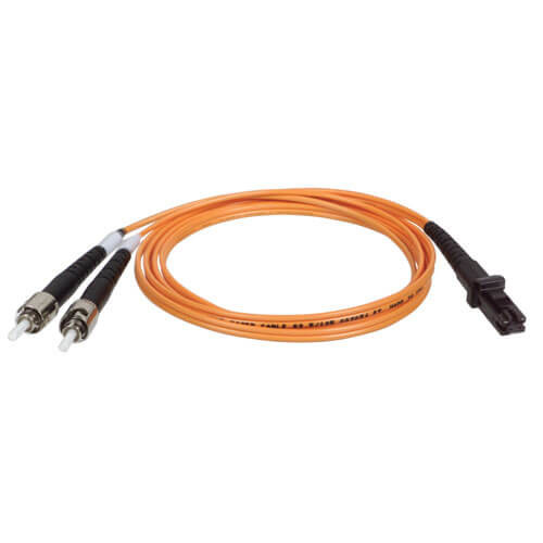 JN1R7nsl206xHYqo55NuJg.c-r__82118.1708128672.jpg N308-05M | Tripp Lite | fiber optic cable 196.9" (5 m) MT-RJ 2x ST OFNR Black, Orange - Image 1
