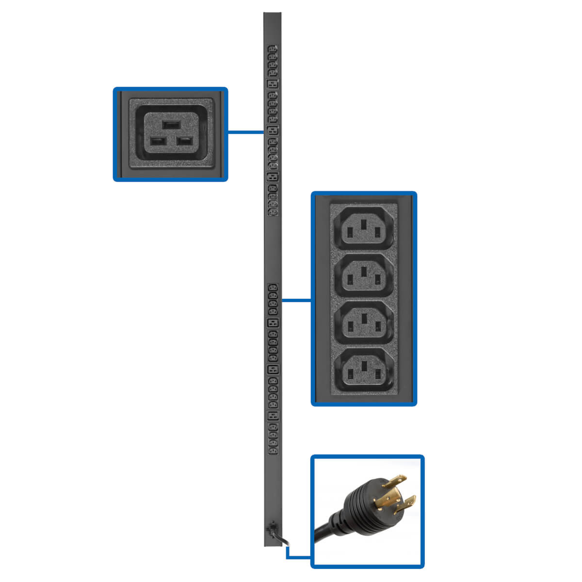 JYpJat7uVUK9FzgJXp_ntg.c-r__14053.1708129829-1.jpg PDUV20HVL6-72 | Tripp Lite | power distribution unit (PDU) 16 AC outlet(s) 0U Black - Image 1