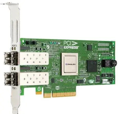 LP11002__33753.1707325037.jpg LP11002 | Emulex | 2-Port 4GB/s Fibre Channel PCI-X 2.0 Host Bus Adapter - Image 1