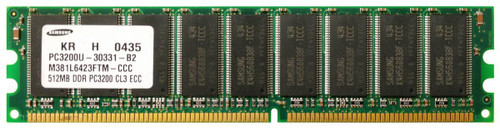 M381L6423FTM-CCC-lg__29386.1676302638__97677.1696280036.jpg PC3200U-25440-AA | Memory Upgrades | 512MB PC3200 DDR-400MHz ECC Unbuffered CL3 184-Pin DIMM Memory Module - Image 1