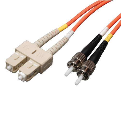 M9M7_xFl30uXdU7upG9h3Q.c-r__85769.1708128653.jpg N304-006 | Tripp Lite | fiber optic cable 78.7" (2 m) 2x SC 2x ST OFNR Orange - Image 1