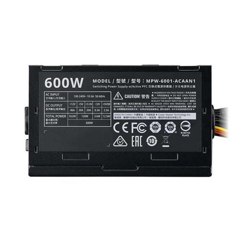 MPW-6001-ACAAN1-lg__79188.1673196084__75398.1696336306.jpg MPW-6001-ACAAN1 | Delta Electronics | Cooler Master Co 600-Watts ATX12V 75% Efficiency 80 Plus Power Supply - Image 1